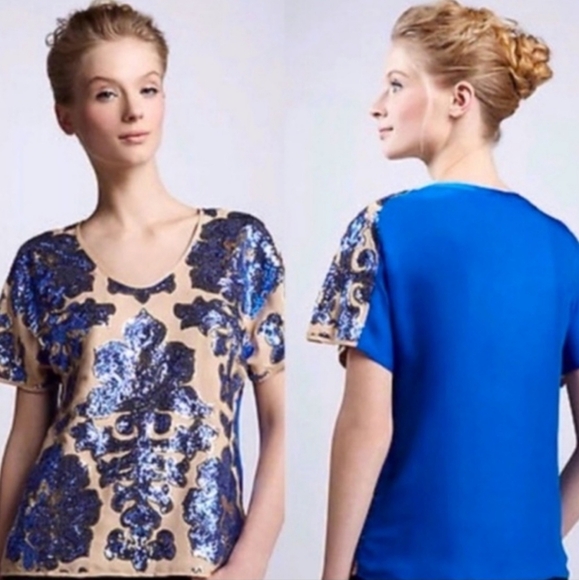 Tracy Reese for Neiman Marcus Target Brand Top. Size Small. Color: Tank and Blue - Picture 11 of 14